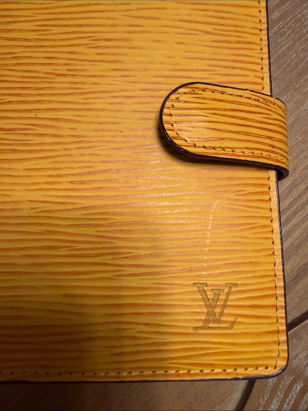 Louis Vuitton PM Agenda Passport Holder Purple Yellow